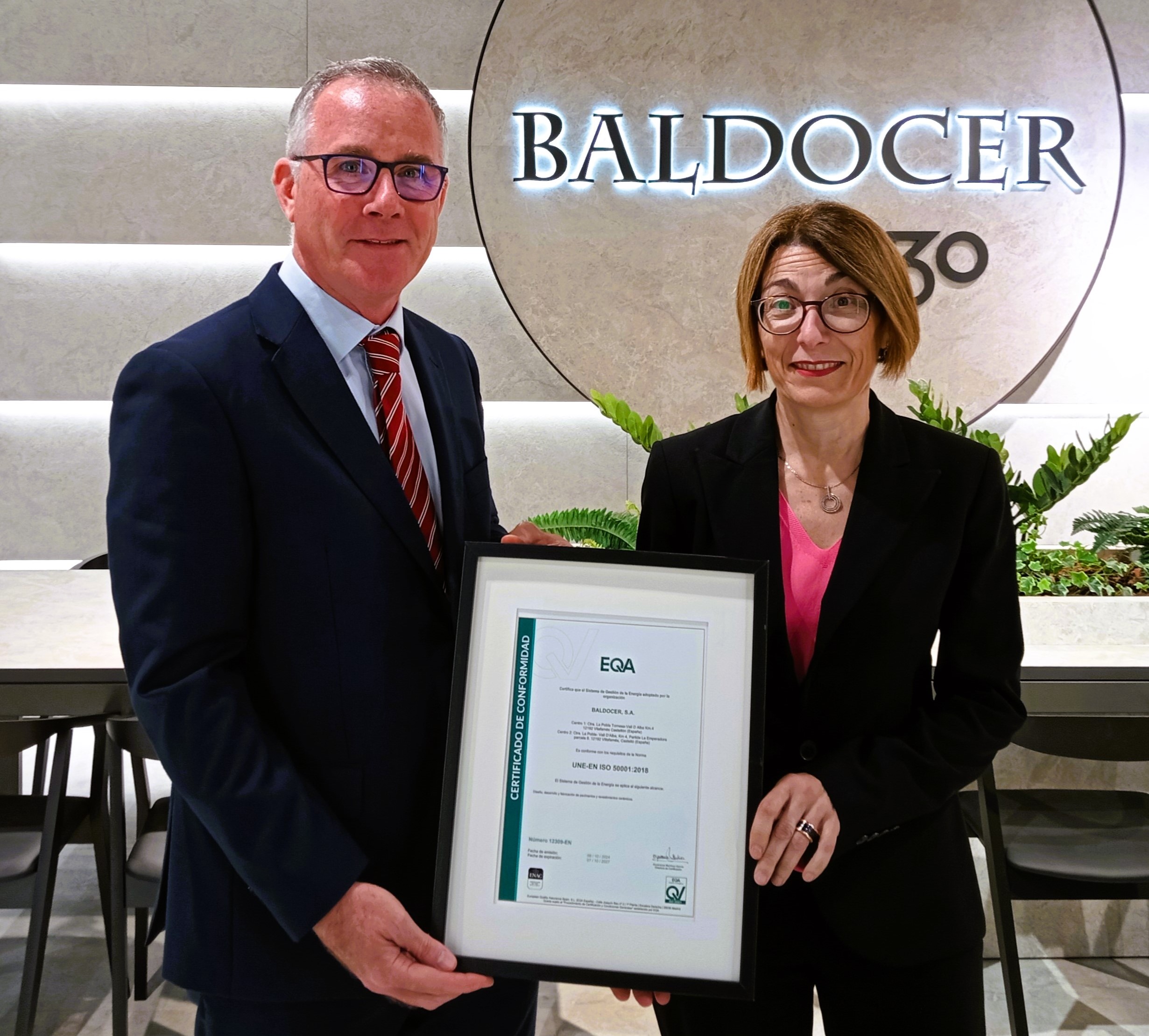 certificado baldocer iso 50001